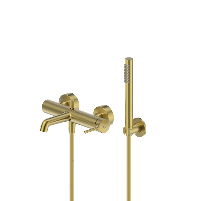 2034-520-31 SILVIA PVD BRUSHED GOLD Змішувач ARMATURA для ванни з душовим комлектом