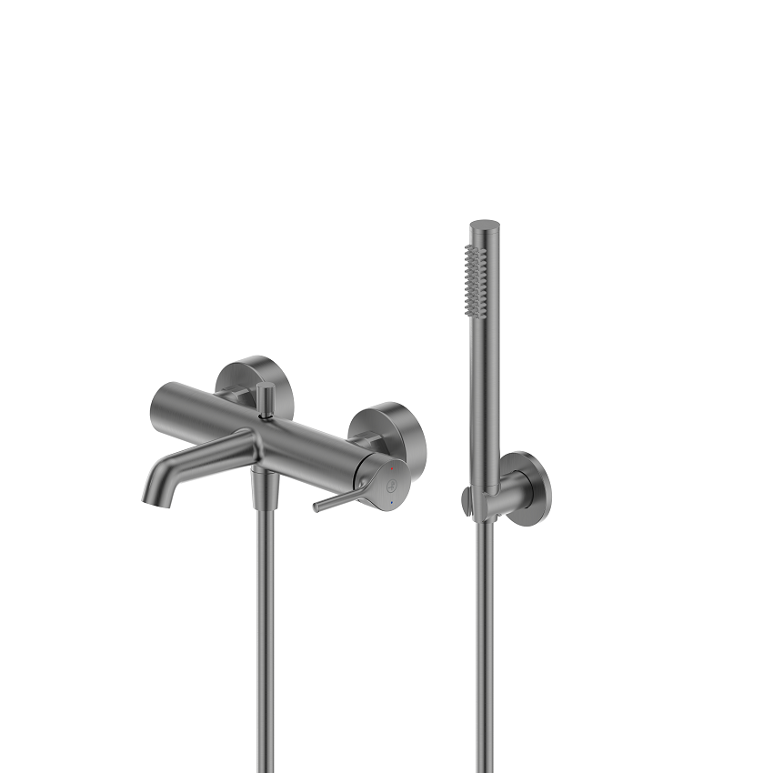 2034-520-41 SILVIA PVD BRUSHED GUN METAL Змішувач ARMATURA для ванни з душовим комлектом
