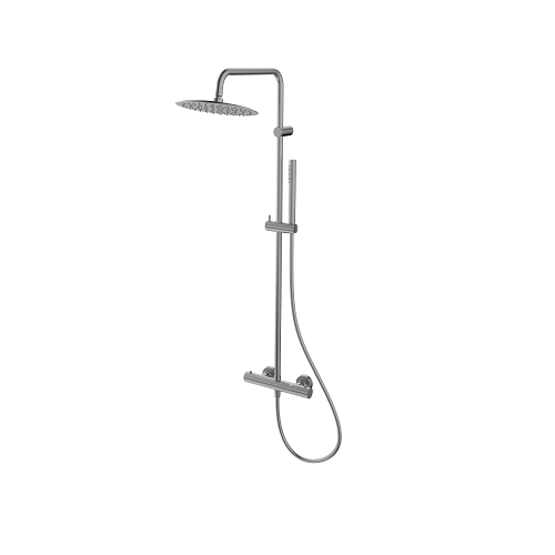 2036-920-41 SILVIA PVD BRUSHED GUN METAL Змішувач для душу з термостатом з душ. комплектом