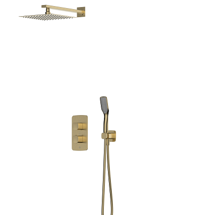 2139-601-31 MERIDA GOLD Змішувач для душу з термостатом внутрішнього монтажу з душ. комплектом