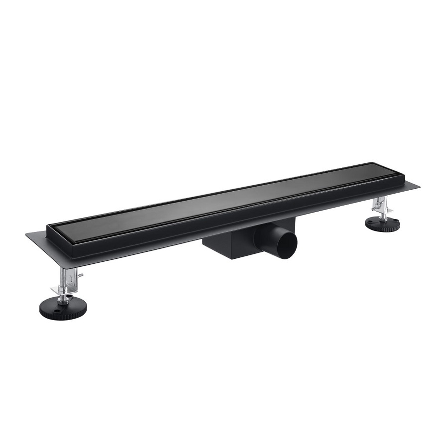 183-060-81 Трап CLEANLINE BLACK 600 мм., з боковим відводом 50мм., під плитку, корпус з нерж. сталі