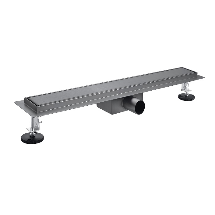 183-080-41 Трап CLEANLINE GUN METAL 800 мм., з боковим відв. 50мм., під плитку, корпус з нерж. сталь