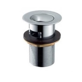 550-354-00 W001-S Клапан зливний CLICK-CLACK маленький з переливом CHROME, POP-UP