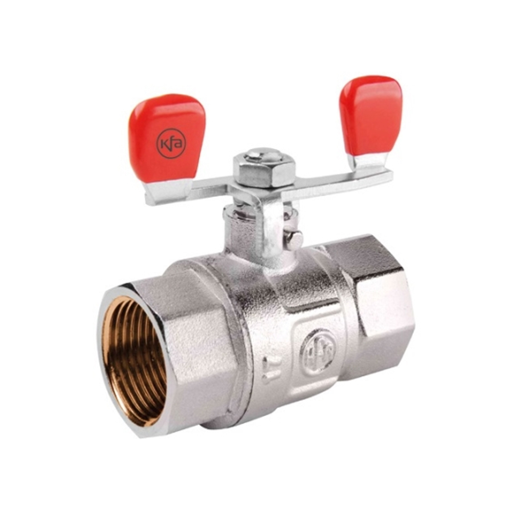 Кран кульовий 1/2" РВ/РВ повнопрохідний (ручка-метелик) 700-120-15