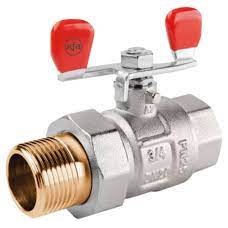 Кран-американка кульовий 1/2" РВ/РЗ повнопрохідний метелик 700-221-15