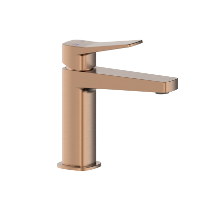 4522-815-34 MALAGA Змішувач для умивальника настільний, в к-ті сифон click-clack, BRUSHED ROSE GOLD