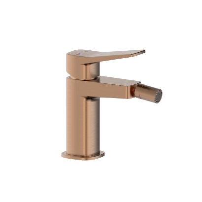 4527-015-34 MALAGA Змішувач для біде, в к-ті сифон click-clack, PVD BRUSHED ROSE GOLD