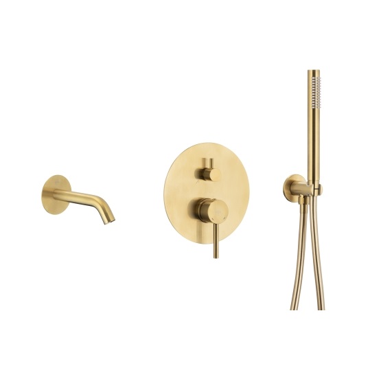 5039-401-31 MOZA GOLD Змішувач ARMATURA для ванни підштукатурний,з комплектом