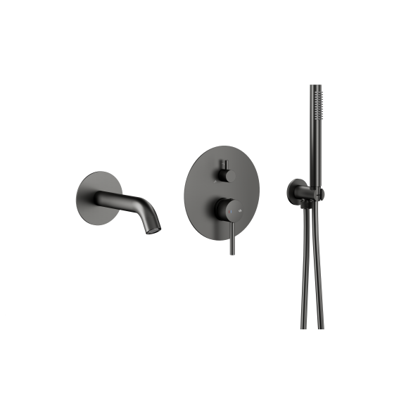 5039-401-61 MOZA PREMIUM Душова система з змішувачем, GUN METAL GREY