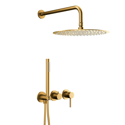 5039-511-31 МОZA Змішувач для душа підштукатурний, з душ. ком-ом, BRUSHED GOLD