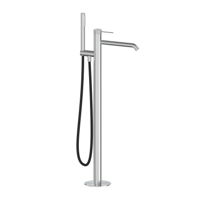 5045-510-22 MOZA 316L Змішувач окремо стоячий для ванни , прихов. монтаж, STAINLESS STEEL, сталь