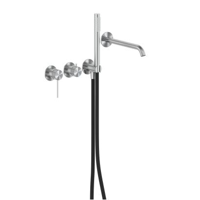 5049-410-22 MOZA 316L Змішувач для ванни, прихов. монтаж, STAINLESS STEEL, сталь