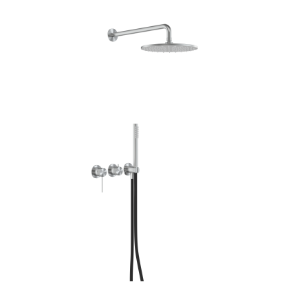 5049-510-22 MOZA 316L Змішувач для душу, прихованого монтажу, STAINLESS STEEL, сталь
