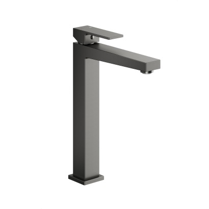 5132-612-61 LOGON Змішувач для умивальника настільний, в к-ті click-clack, PVD GUN METAL GREY
