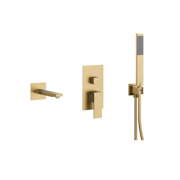 5139-401-39 LOGON NEW Душова система з змішувачем, PVD BRUSHED LIGHT GOLD