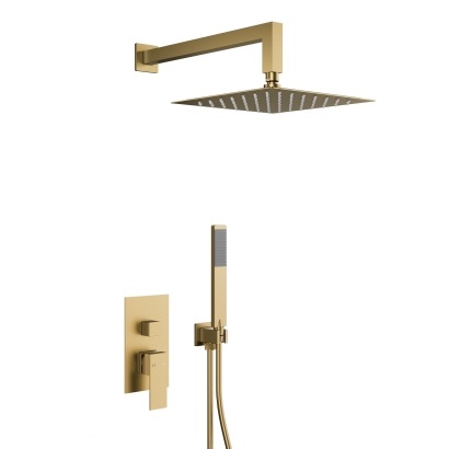 5139-501-39 LOGON Душова система з змішувачем, PVD BRUSHED LIGHT GOLD