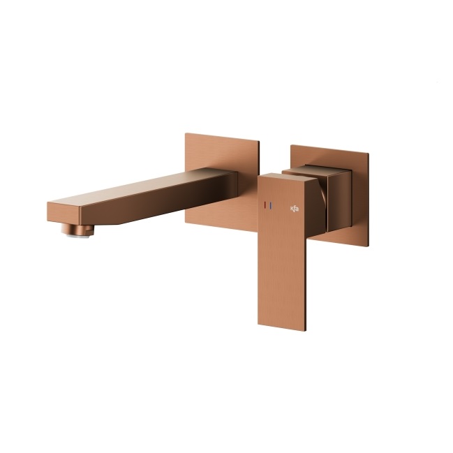 5139-810-34 LOGON Змішувач для умивальника настінний прихованого монтажу, PVD BRUSHED ROSE GOLD