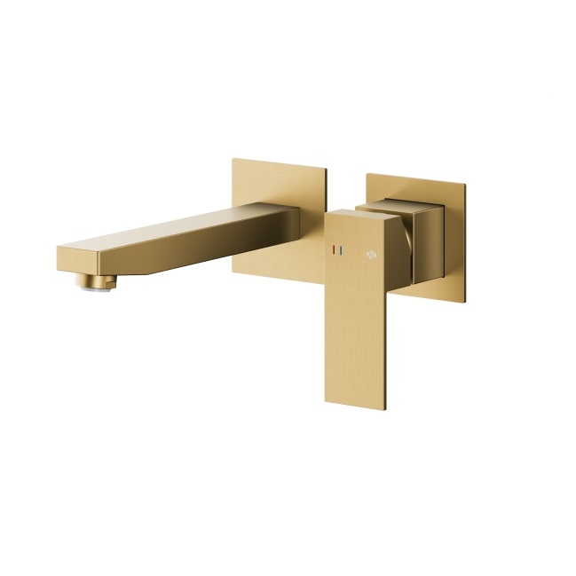 5139-810-39 LOGON Змішувач для умивальника настінний прихованого монтажу, PVD BRUSHED LIGHT GOLD