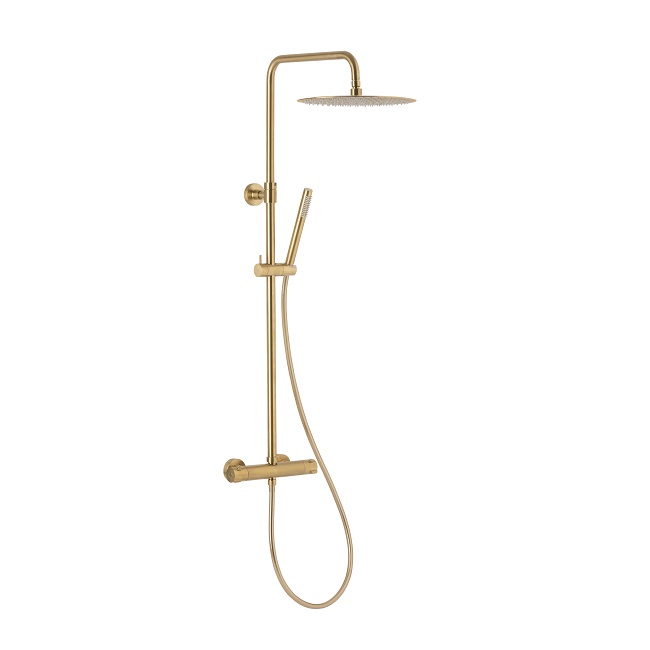 5736-920-31 MOZA GOLD Змішувач ARMATURA для душа облад. термостатом, в ком-ті з душем