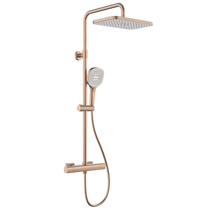 5756-910-34 MALAGA Душова система з термостатичним змішувачем, PVD BRUSHED ROSE GOLD