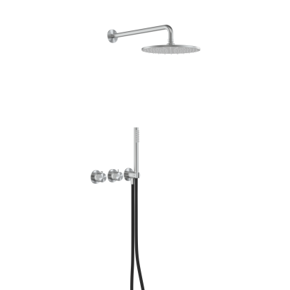 5779-510-22 MOZA 316L Змішувач для душу з термостатом, прихованого монтажу, STAINLESS STEEL, сталь