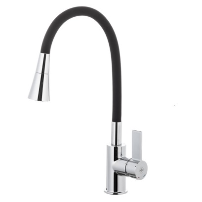 6553-925-00 RUMBA DUO Змішувач ARMATURA для мийки настільний CHROME-BLACK