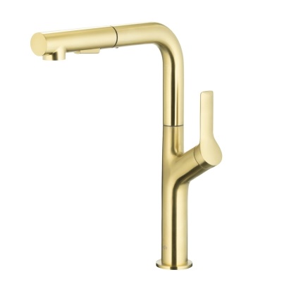 6623-220-39 DUERO DESIGN Змішувач ARMATURA для мийки настільний з витяжним душемPVDBRUSHED LIGHTGOLD