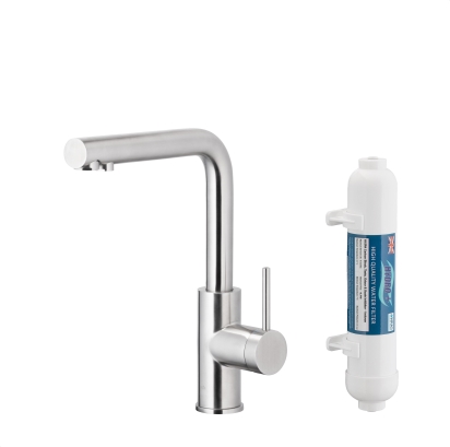 6623-912-22 DUERO PURE BASIC Змішувач для мийки з фільтрацією води INOX, сталь