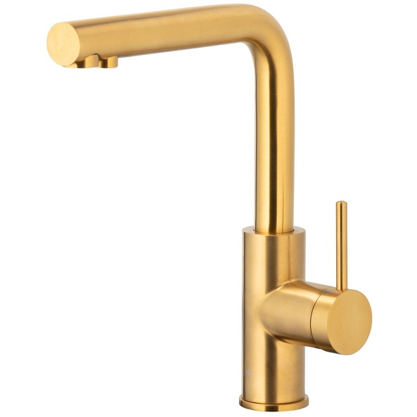 6623-919-31 DUERO PURE BASIC Змішувач для мийки з функцією фільтрації води (без фільтра) , сталь, BRUSHED GOLD