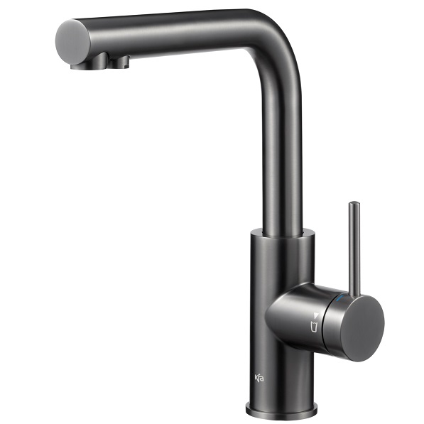 6623-919-61 DUERO PURE BASIC Змішувач для мийки з функцією фільтрації води (без фільтра), сталь, GUN METAL GREY