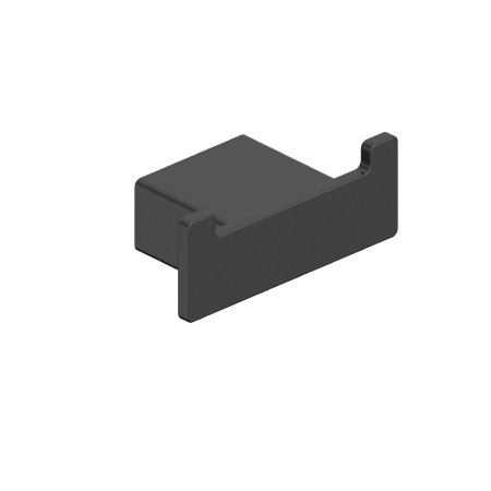 864-032-81 Тримач для рушників подвійний, BLACK