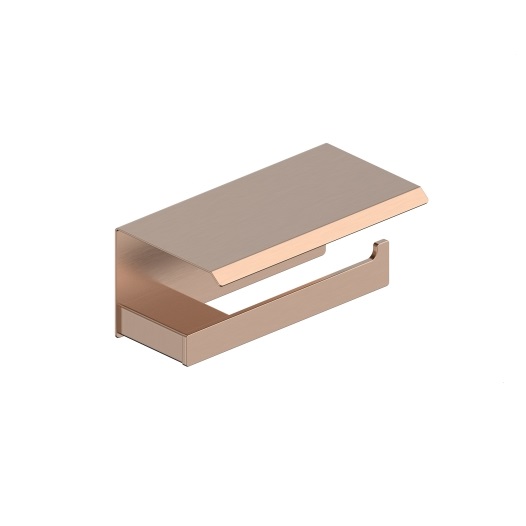 864-038-34 Тримач для туалетного паперу з поличкою, BRUSHED ROSE GOLD