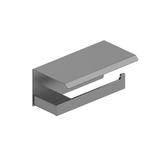 864-038-61 Тримач для туалетного паперу з поличкою, PVD GUN METAL GREY