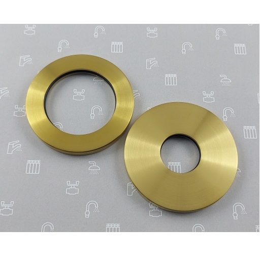 827-018-31 К-т розеток дo зміш. умив. MOZA,brushed gold