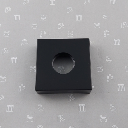 974-134-81 Розетка квадратна для кранів LOGON , black