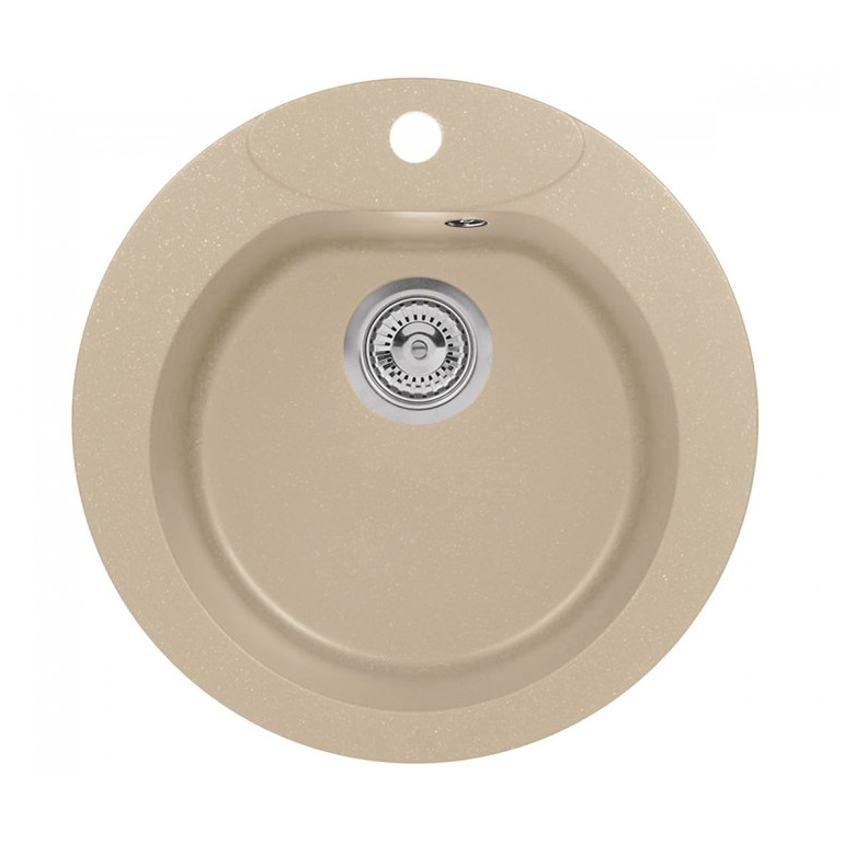 COAST 10 колір beige 20.Мийка AXIS гранітна, в комплекті кріплення і сифон MANUALNY 11A.JO000.55A.0011A