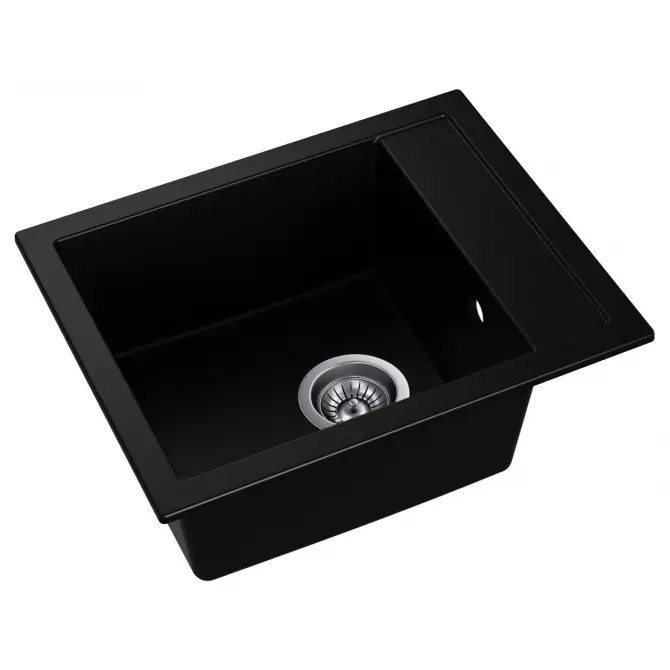 11A.GA040.92A.0011A Мийка AXIS гранітна, колір deep black 92, в комплекті кріплення і сифон POP-UP