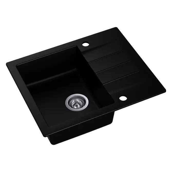 11A.MO020.920.0011A MOJITO 20 Мийка AXIS гранітна,колір deep black 92, к-ті кріпл. і сиф.POP-UP