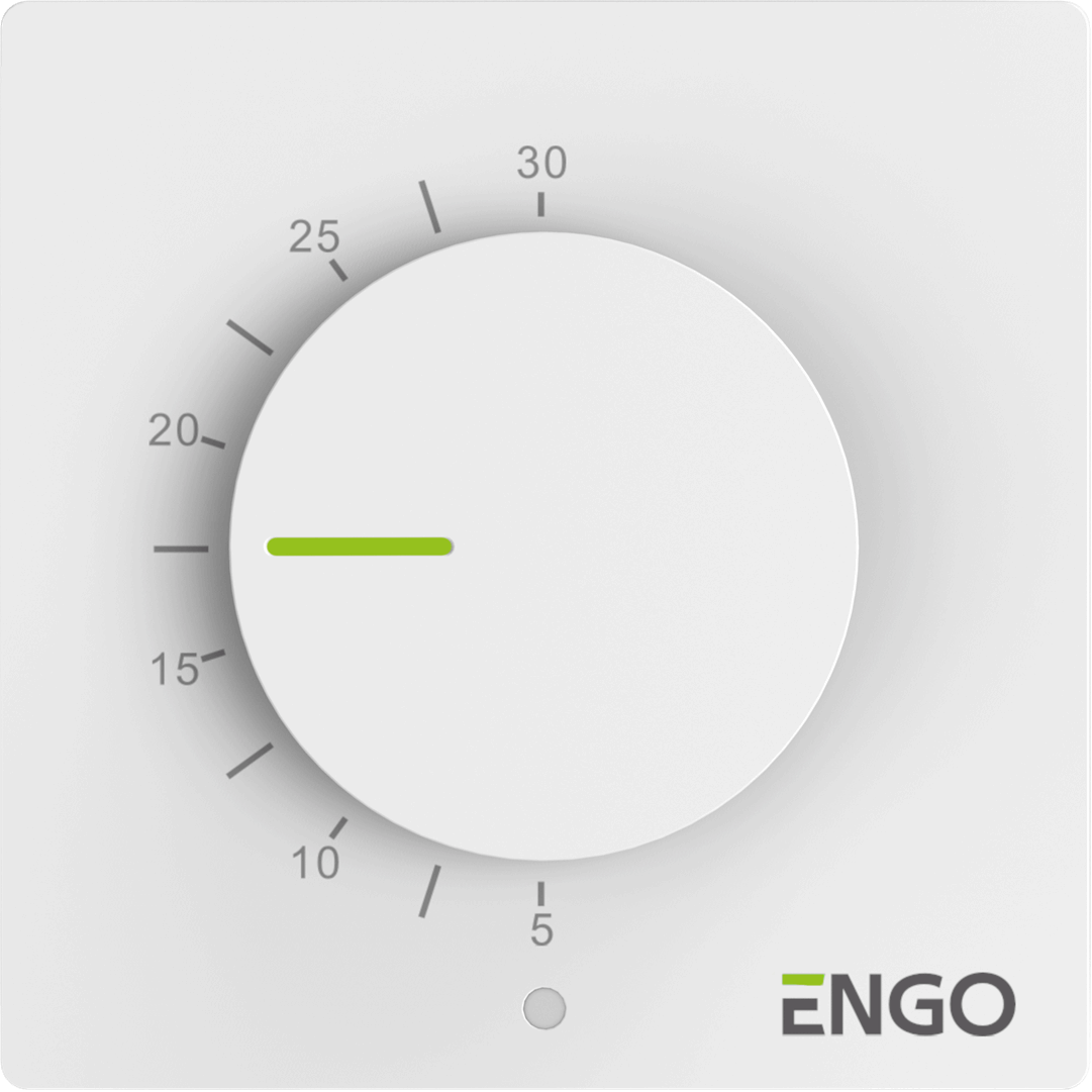 ESIMPLE230W Дротовий добовий термостат, 230В (білий)