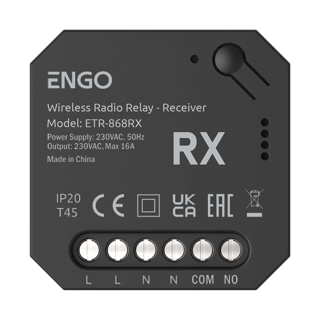 932253907 ETR-868RX Додатковий приймач для бездротового передавача EngoLink ETR-868