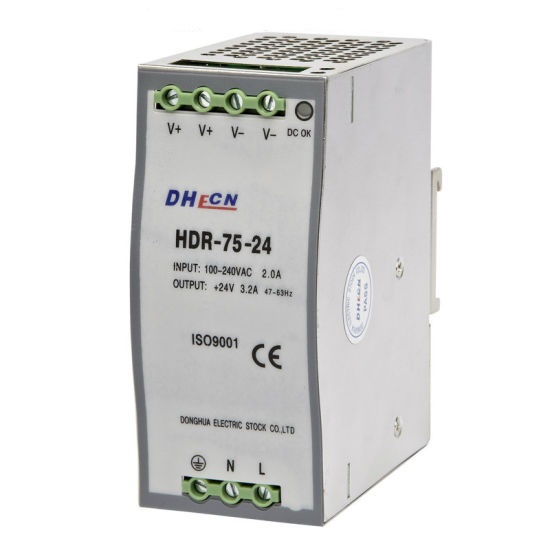 HDR-75-24 Джерело живлення Mean Well 76.8 Вт, 220В/24В (3,2А)