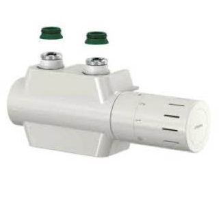 F12160 Крани до радіатора з НП + термоголовка, універс. VARIO DESIGN