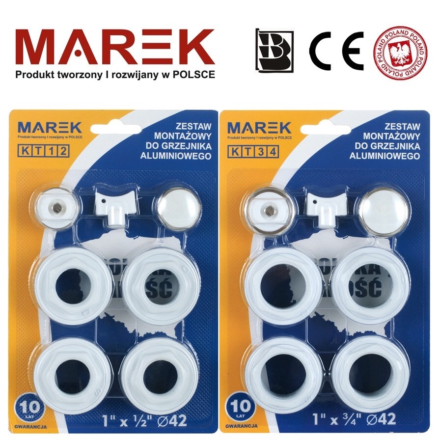 KT34 Комплект футорок 1"х3/4" до секційних радіаторів MAREK (25)