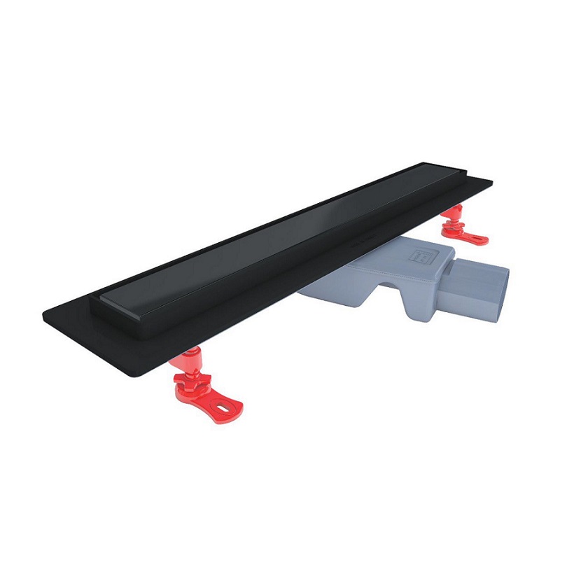 VLD-563420 STARLINE BLACK TRENDY Трап VALTEMO з обертовим відводом BUTYL 50mm/60cm